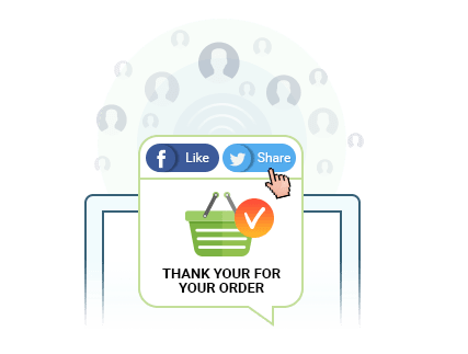 Allow Buyers to Like and Share their Shopping Experience on Facebook or Twitter