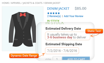 Use Flexible Delivery Date Options