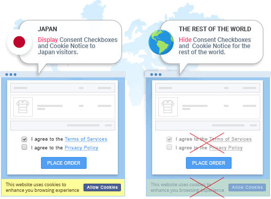 Target Japan Residents Only (APPI)