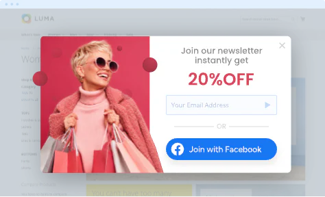 One-click newsletter subscription with Facebook Login