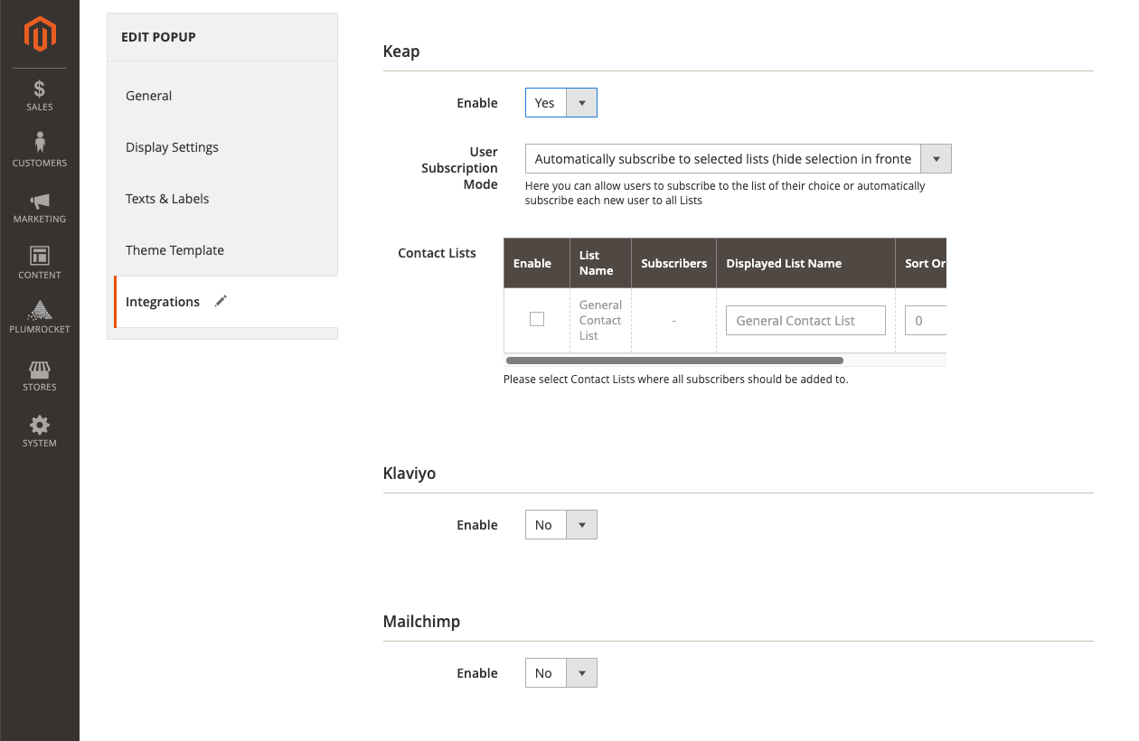 Keap (InfusionSoft) Magento Integration