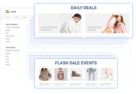 Use Event Widgets to display events anywhere at your store