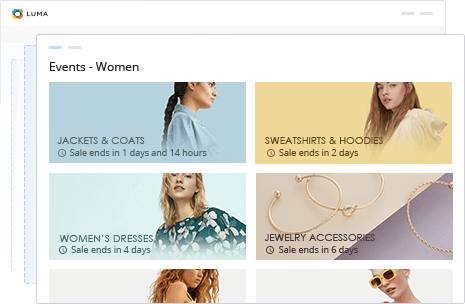 Organize Events in Homepages