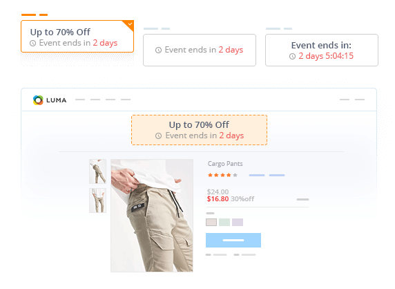Product Event Timers
