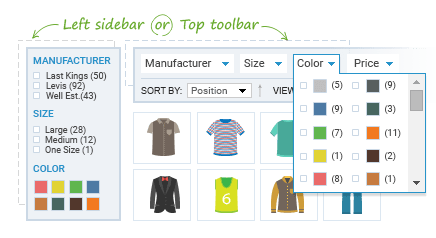 Display Filter in Multiple Locations