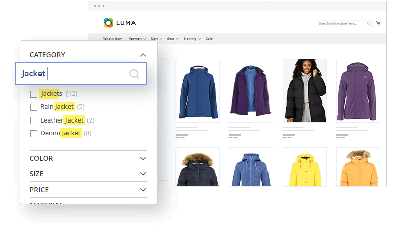 Magento 2 Attribute Search Box in Product Filtering