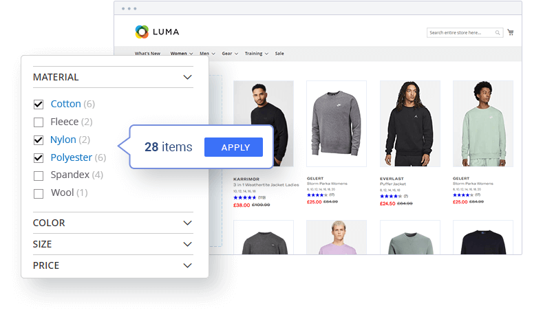 Magento 2 Bulk Product Filtering