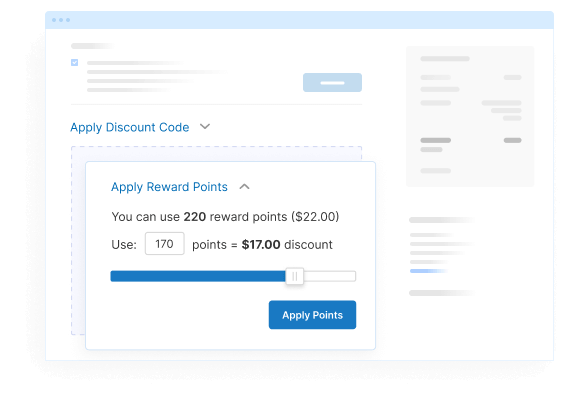Applying Reward Points is Easy