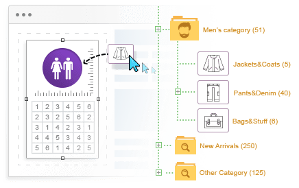 Unlimited Size Charts for Categories or Individual Products