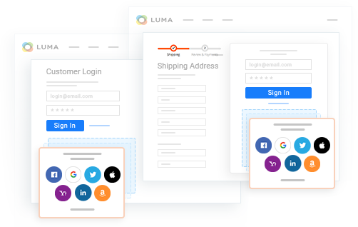 Display Social Login on Multiple Pages