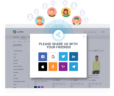 Let Customers Socially Share your Website