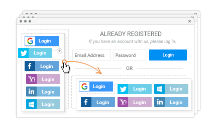Display Social Login on Multiple Pages - Magento Social Login Pro