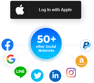 Get Apple Login & Other 50+ Social Networks