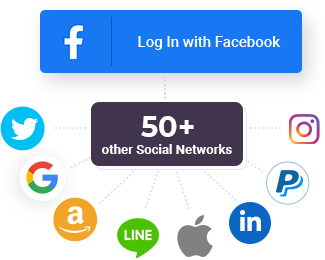 Get Facebook Login & Other 50+ Social Networks