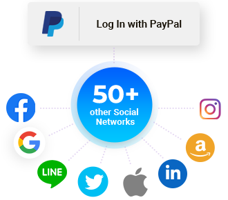 Get PayPal Login & Other 50+ Social Networks