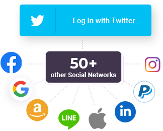 Get Twitter Login & Other 50+ Social Networks