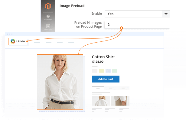 Automatic preload on different pages